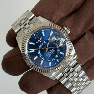 2023 Rolex Skydweller 42 Blue Dial / 326934 / Jubilee Band / Like New