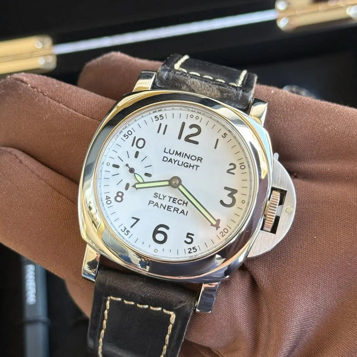 1996 Panerai Daylight Slytech Sylvester Stallone Limited Edition 1/200 / 5218-207A / Original Leather Band / Mint Condition / Fully Serviced 2025 / With Box - Just Watch It