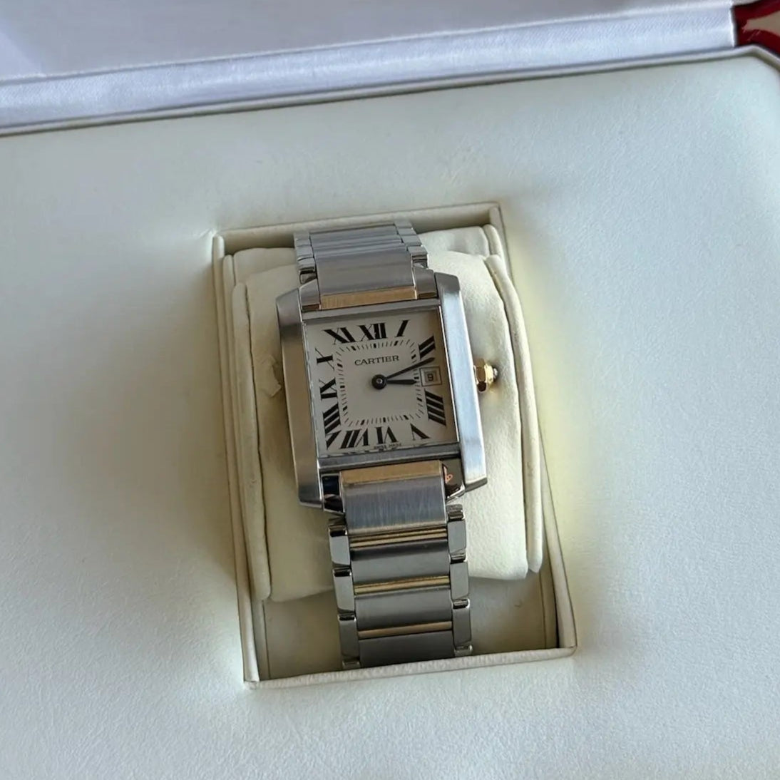 2003 Cartier Tank Française Medium Yellow Gold 2465 / 18kt Yellow / W51012Q4 / Mint Condition / Quartz / Box & Papers Just Watch It