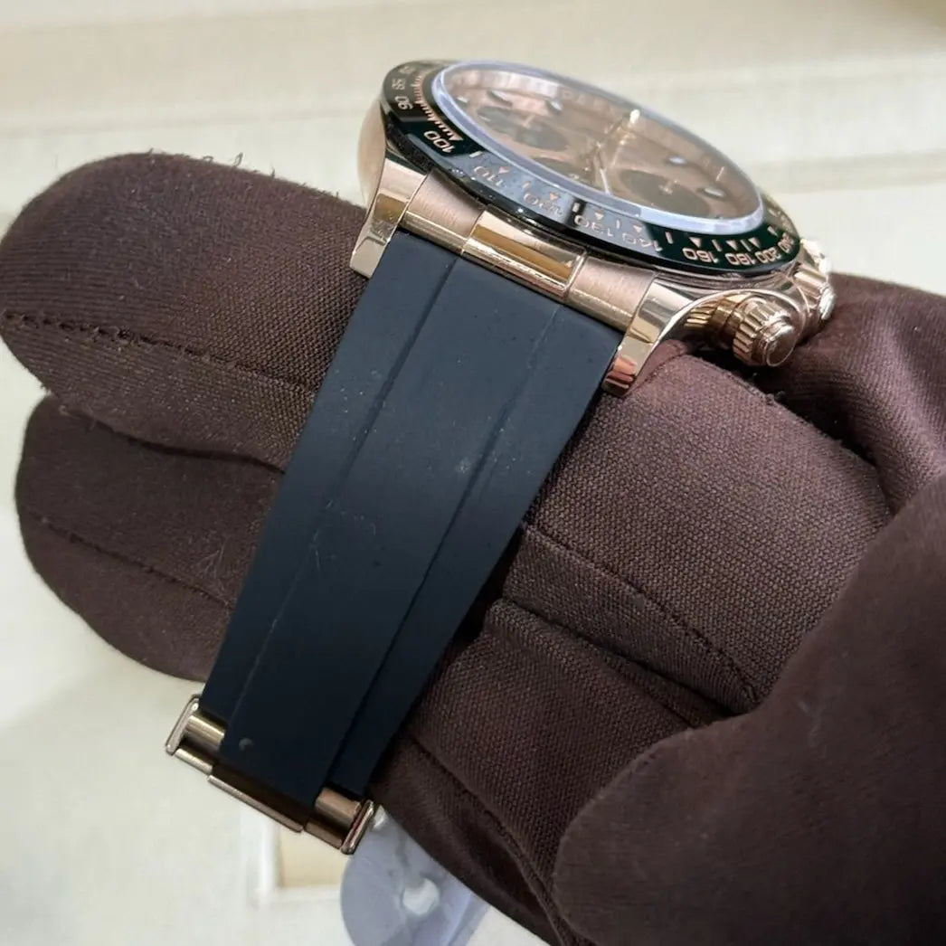 2021 Daytona Cosmograph 'Sundust' Dial / 116515LN / Rose Gold on Oysterflex / Mint Condition / Box & Papers Just Watch It