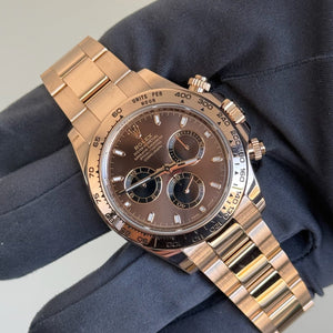 2023 Rolex Daytona Cosmograph Chocolate Dial 116505 / Rose Gold / Mint Condition / Box & Papers