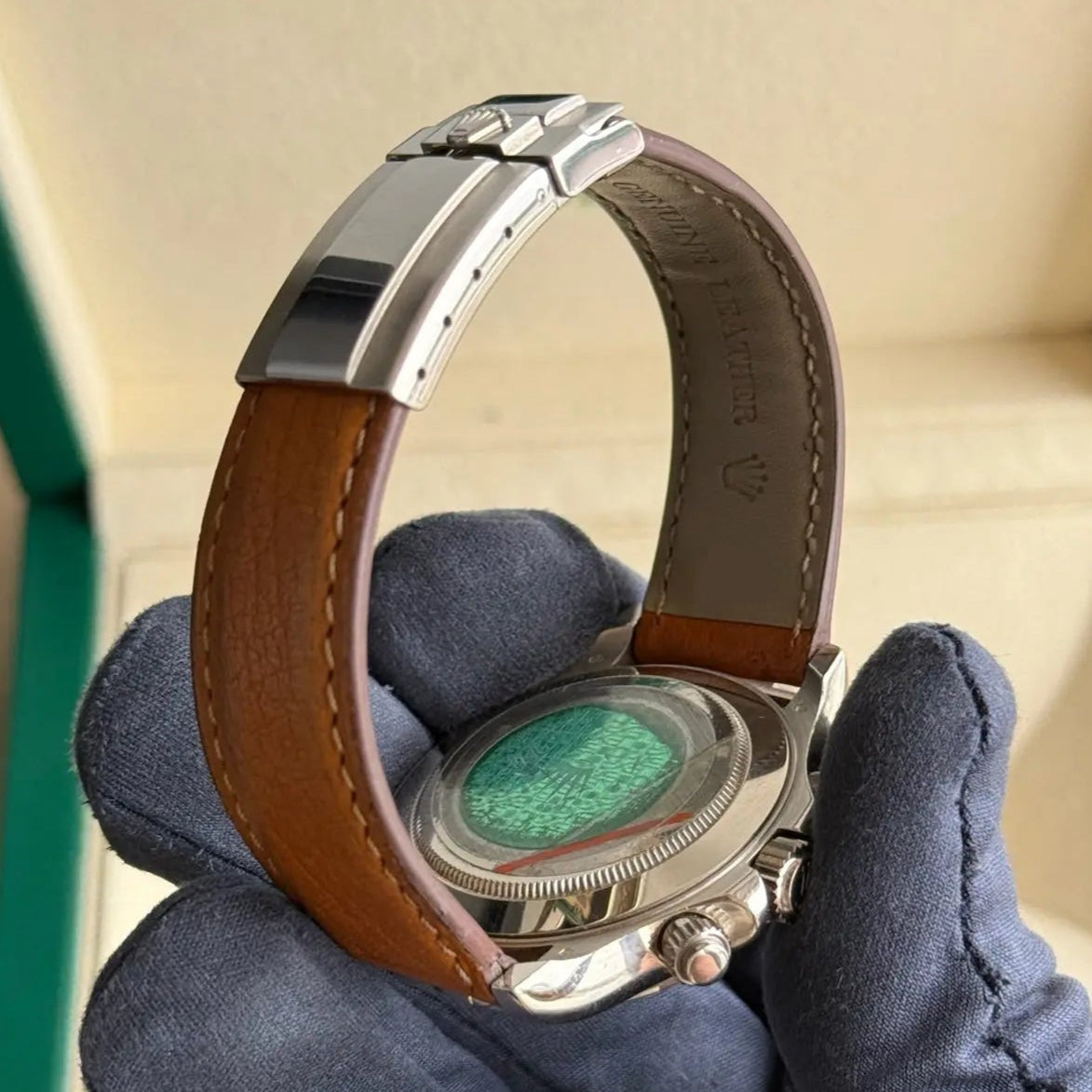 2003 Rolex Daytona Meteorite / 116519LN / White Gold on Original Leather Strap / Mint Condition - Just Watch It