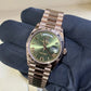 2025 Rolex Day Date 36 Olive Dial / 128235 / Rose Gold / Presidential Band / Brand New & Unworn / Box & Papers Just Watch It