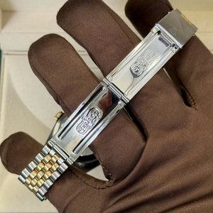 1989 Rolex Datejust 36 Red Vignette Diamond Dial / 16233 / Two Tone Yellow Gold / Excellent Condition / Watch & Box Only Just Watch It