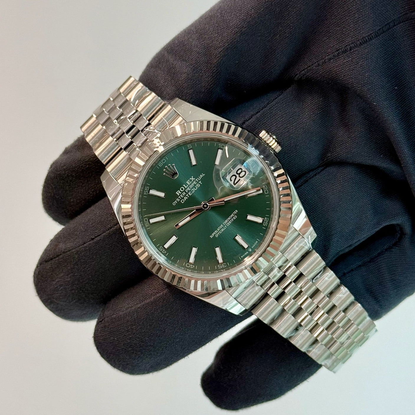 2025 Rolex Datejust 41 Mint Green / Steel / Brand New & Unworn / Box & Papers Just Watch It