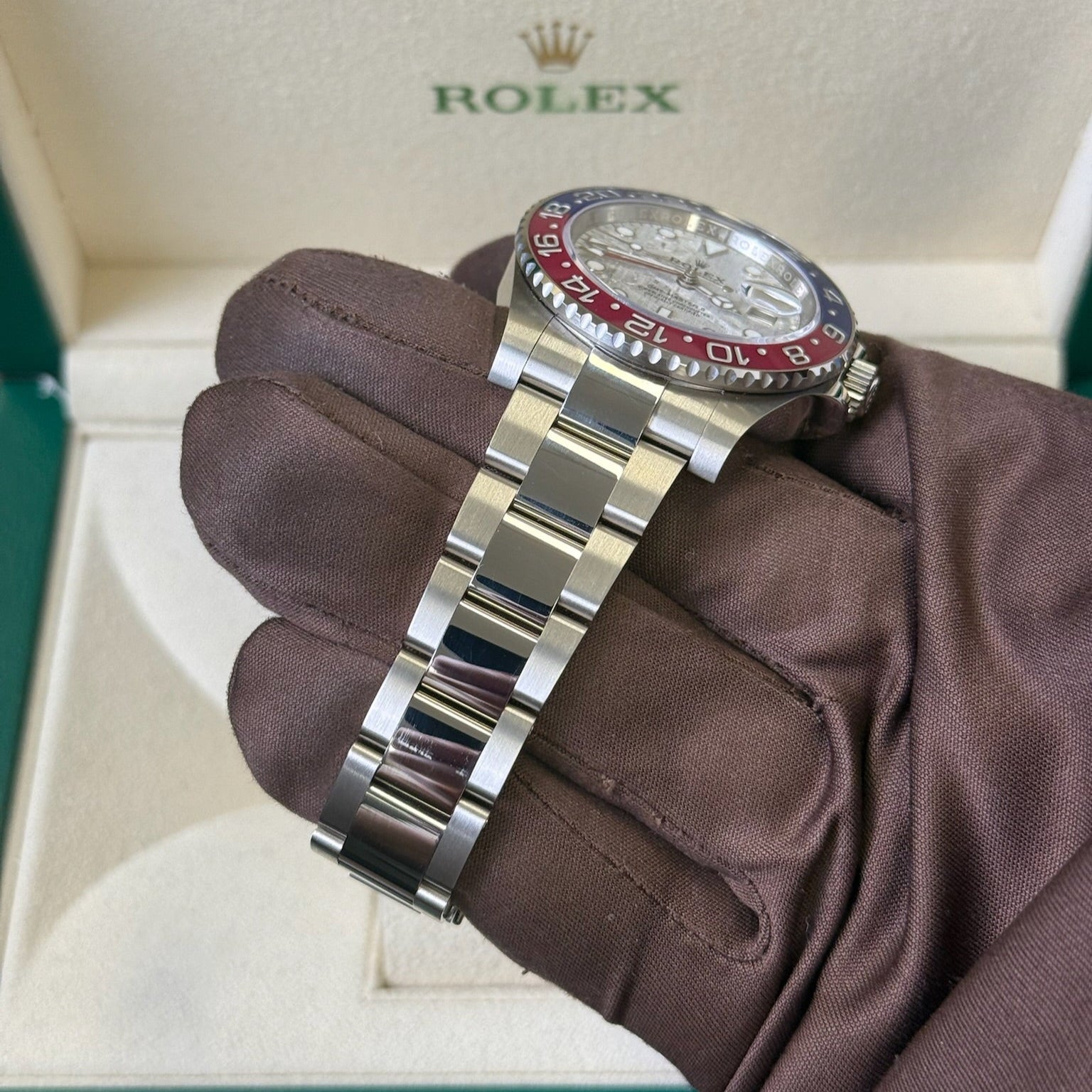 2025 Rolex GMT Master II Pepsi Meteorite Dial / 126719BLRO / Brand New & Unworn / Box & Papers Just Watch It