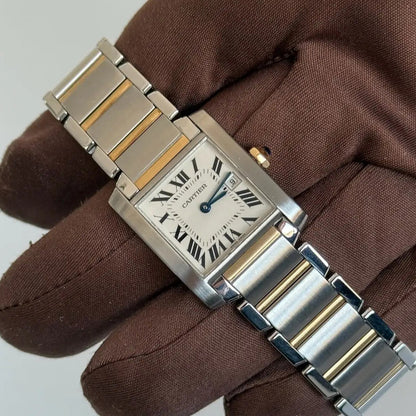 2003 Cartier Tank Française Medium Yellow Gold 2465 / 18kt Yellow / W51012Q4 / Mint Condition / Quartz / Box & Papers Just Watch It