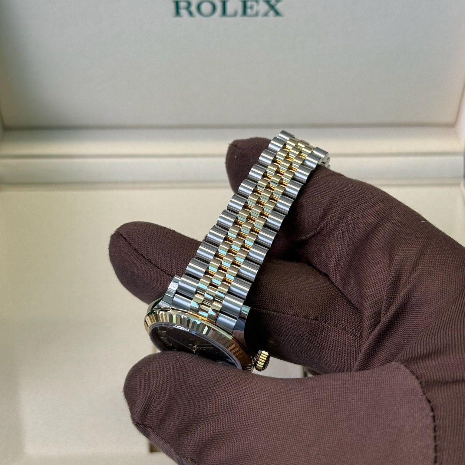 2025 Rolex Datejust 31 Green Roman Numeral Dial 278273 / Yellow Gold & Steel / Brand New & Unworn / Box & Papers Just Watch It