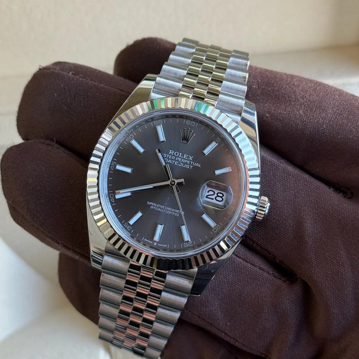 2024 Rolex Datejust 41 Slate Dial / 126334 / Steel / 41mm / Mint Condition Just Watch It