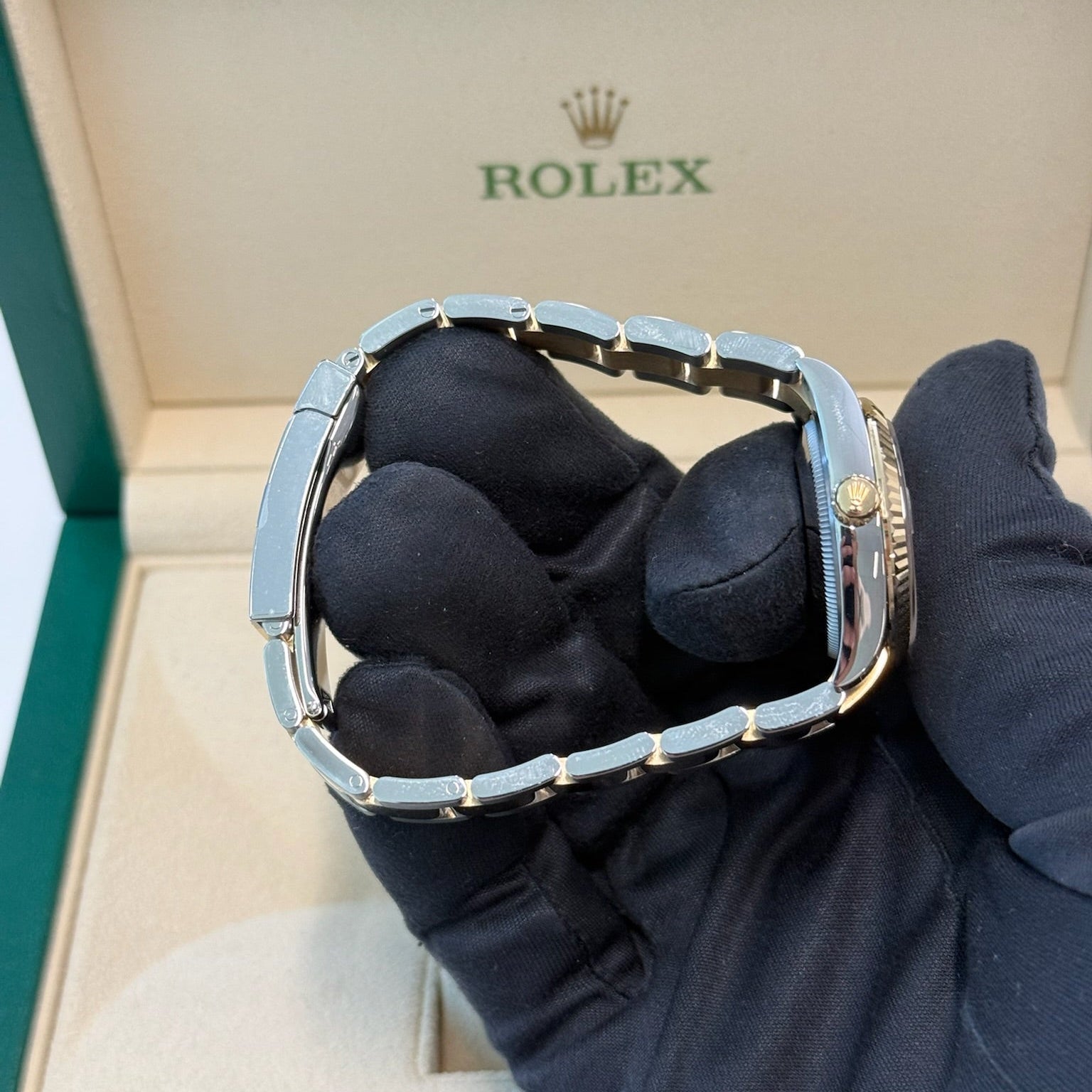 2025 Rolex Datejust 31 Green Roman Numeral Dial with Diamond VI / Yellow Gold & Steel / Brand New & Unworn / Box & Papers Just Watch It