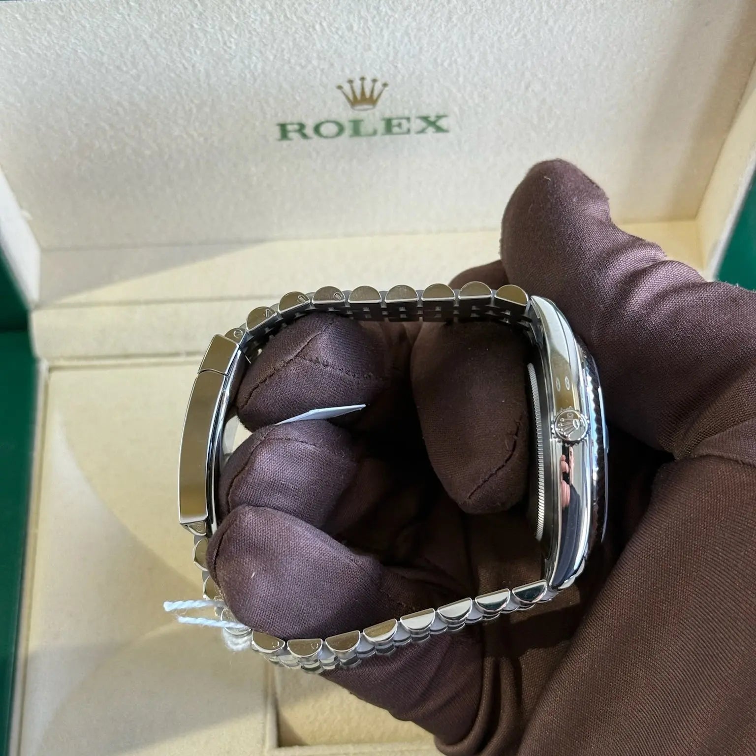2025 Rolex Datejust 41 Mint Green / 126334 / Steel / Like New / Box & Papers Just Watch It