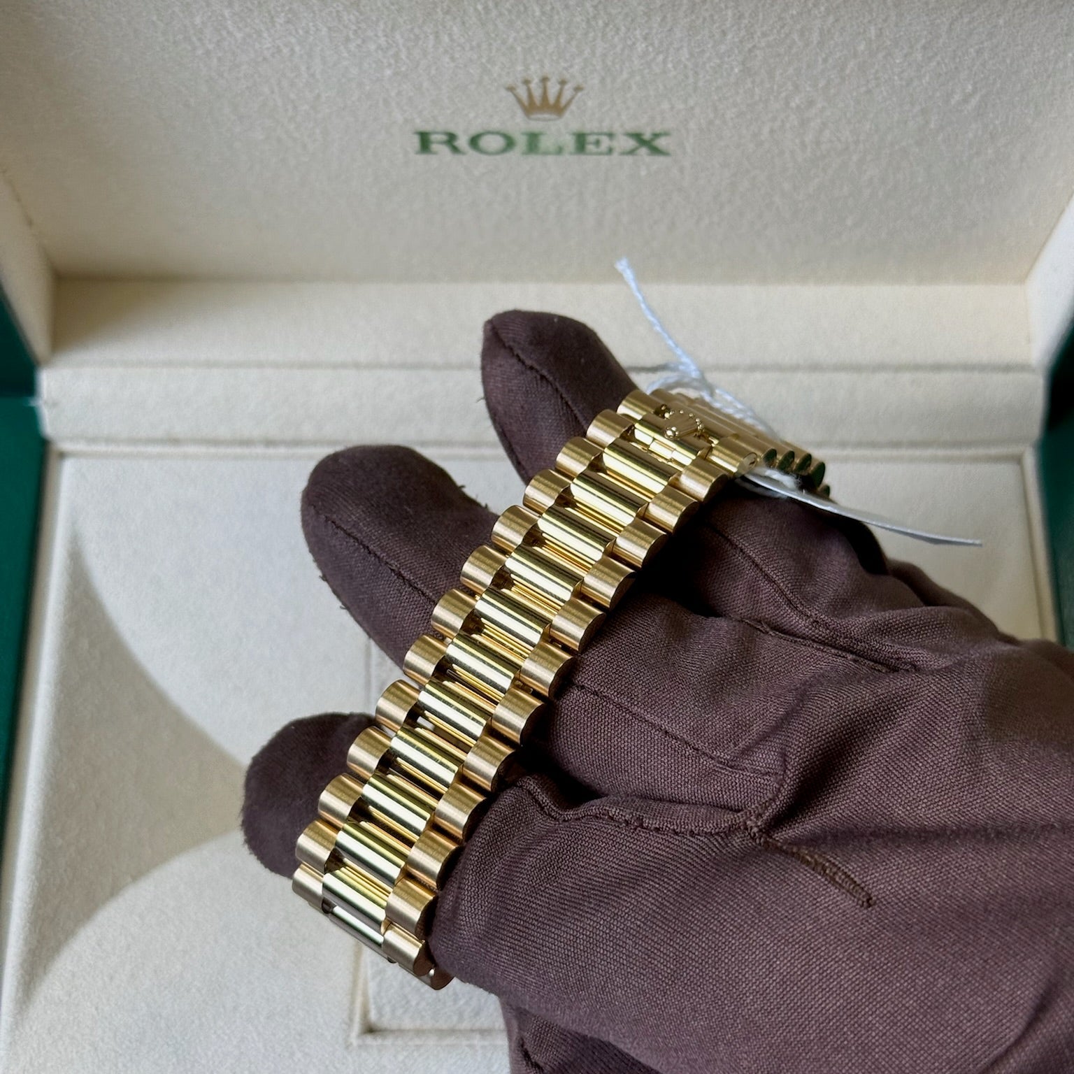 2025 Day Date 40 Champagne Baguette Diamond Dial / 228238 / Yellow Gold / Brand New & Unworn / Box & Papers Just Watch It