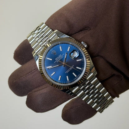 2025 Rolex Datejust 41 Blue Dial / 126334 / Steel / Brand New & Unworn / Box & Papers Just Watch It