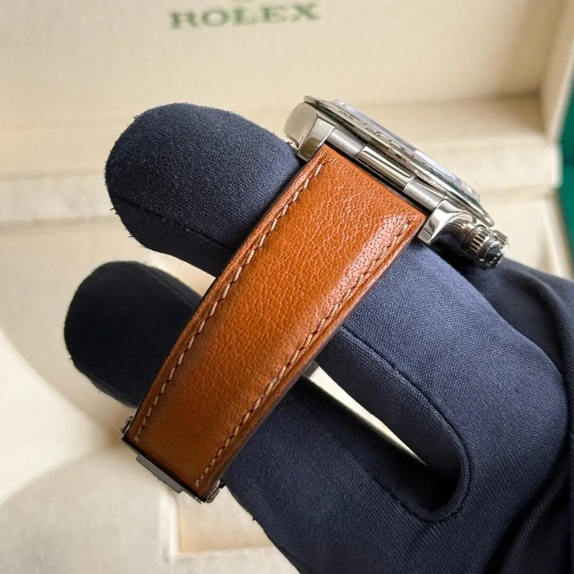 2003 Rolex Daytona Meteorite / 116519LN / White Gold on Original Leather Strap / Mint Condition - Just Watch It