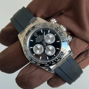 2024 Rolex Cosmograph Daytona Baby “Le Mans” Black Bezel Black Index Dial / 126519LN / White Gold on Oysterflex / 40mm Just Watch It