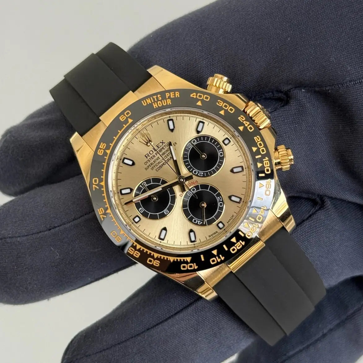 2023 Rolex Daytona Cosmograph ‘Pikachu’ Champagne Dial / 116518LN / Yellow Gold & Oysterflex / Mint Condition / Box & Papers Just Watch It