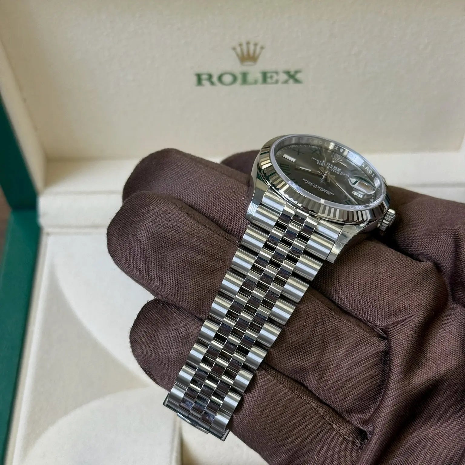 2024 Rolex Datejust 36 Wimbledon Dial / 126234 / Steel / Like New / Box & Papers Just Watch It
