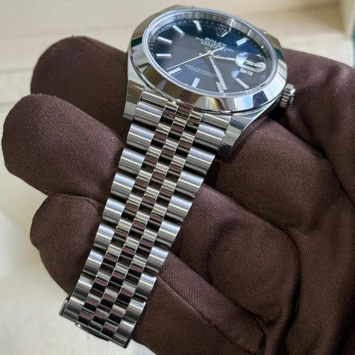 2023 Rolex Datejust 41 Blue Dial / 126300 / Steel / Jubilee Band / Mint Condition - Just Watch It