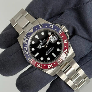2022 GMT-Master II 'Pepsi' Black Dial / 126710BLRO / Oyster Ceramic & Steel / 40mm / Mint Condition Just Watch It