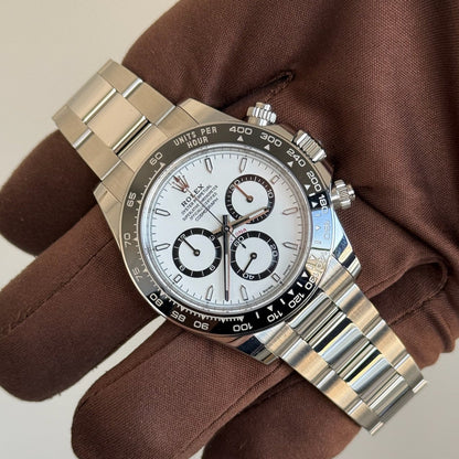 2024 Rolex Daytona Cosmograph ‘Panda’ White Dial 126500LN / Black Ceramic Dial / Steel / Like New
