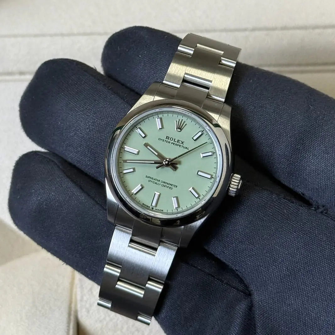 2025 Rolex Oyster Perpetual 31 Pistachio Dial / 277200 / Steel / Brand New & Unworn / Box & Papers Just Watch It