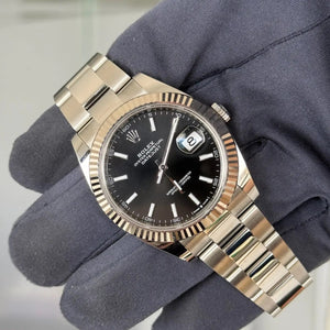 2024 Rolex Datejust 41 Black Dial / 126334 / Oyster Band / Steel / Brand New & Unworn - Just Watch It