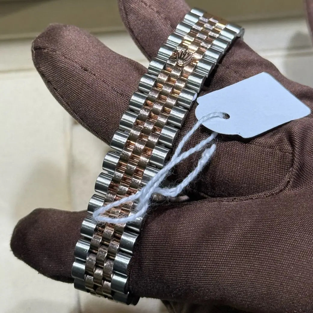 2021 Rolex Datejust 31 Chocolate Roman Diamond VI / 278271 / Rose Gold & Steel / Mint Condition Just Watch It