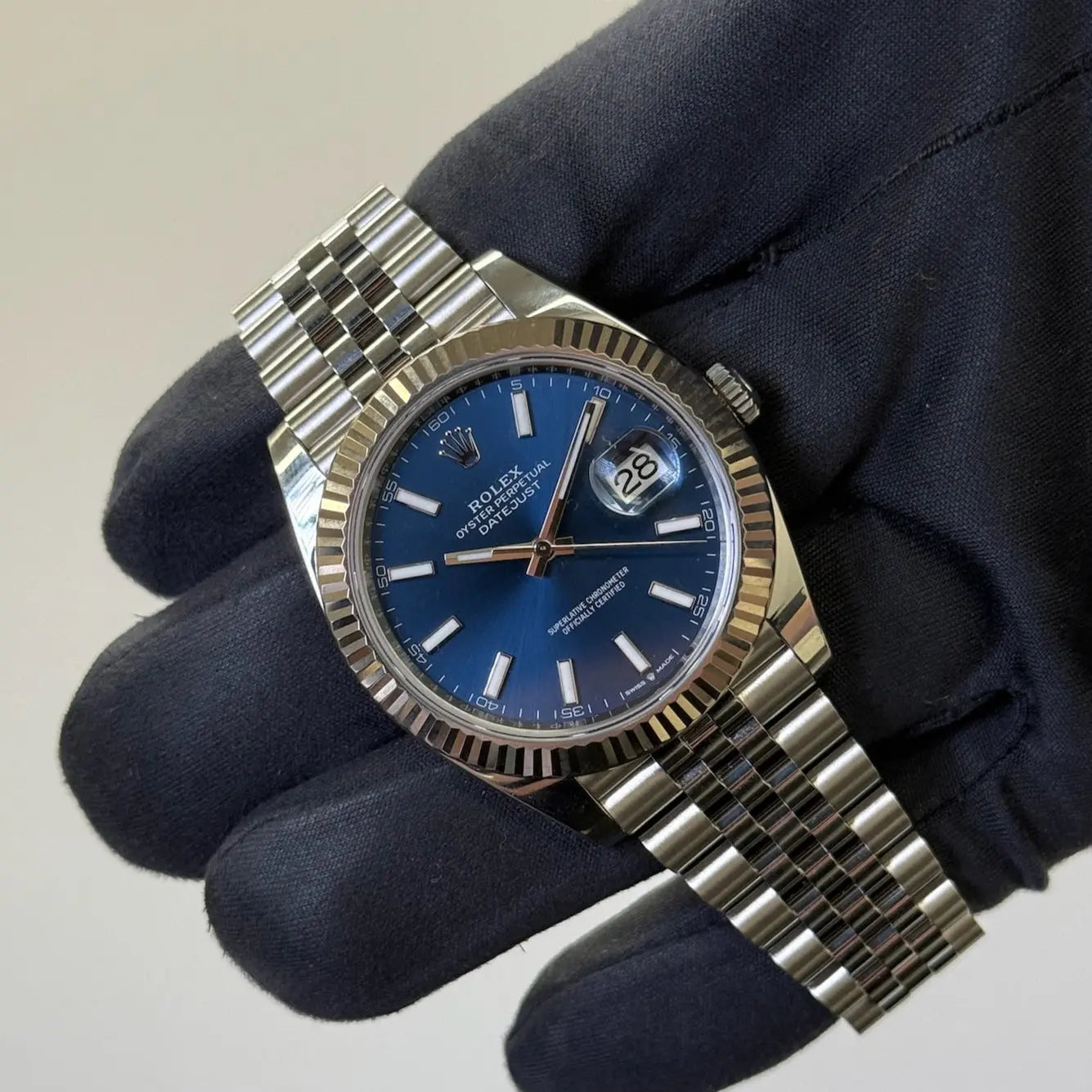 2021 Rolex Datejust 41 Blue Dial / 126334 / Steel / Mint Condition / Box & Papers Just Watch It