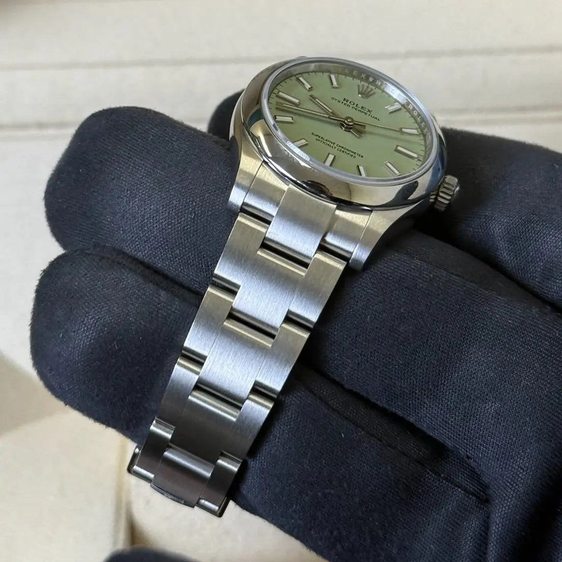 2025 Rolex Oyster Perpetual 31 Pistachio Dial / 277200 / Steel / Brand New & Unworn / Box & Papers Just Watch It