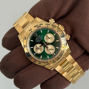 2025 Rolex Daytona Cosmograph 'John Mayer 2.0' Green Dial / 126508 / Yellow Gold / Brand New & Unworn / Box & Papers Just Watch It