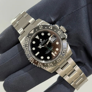 2018 Rolex GMT Master II 'Green Arrow' Black Dial / 116710LN / Steel / Oyster Band / Mint Condition / Box & Papers Just Watch It