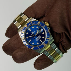 2025 Rolex Submariner Date Bluesy Yellow Gold & Steel 126613LB / 41mm / Brand New & Unworn / Box & Papers