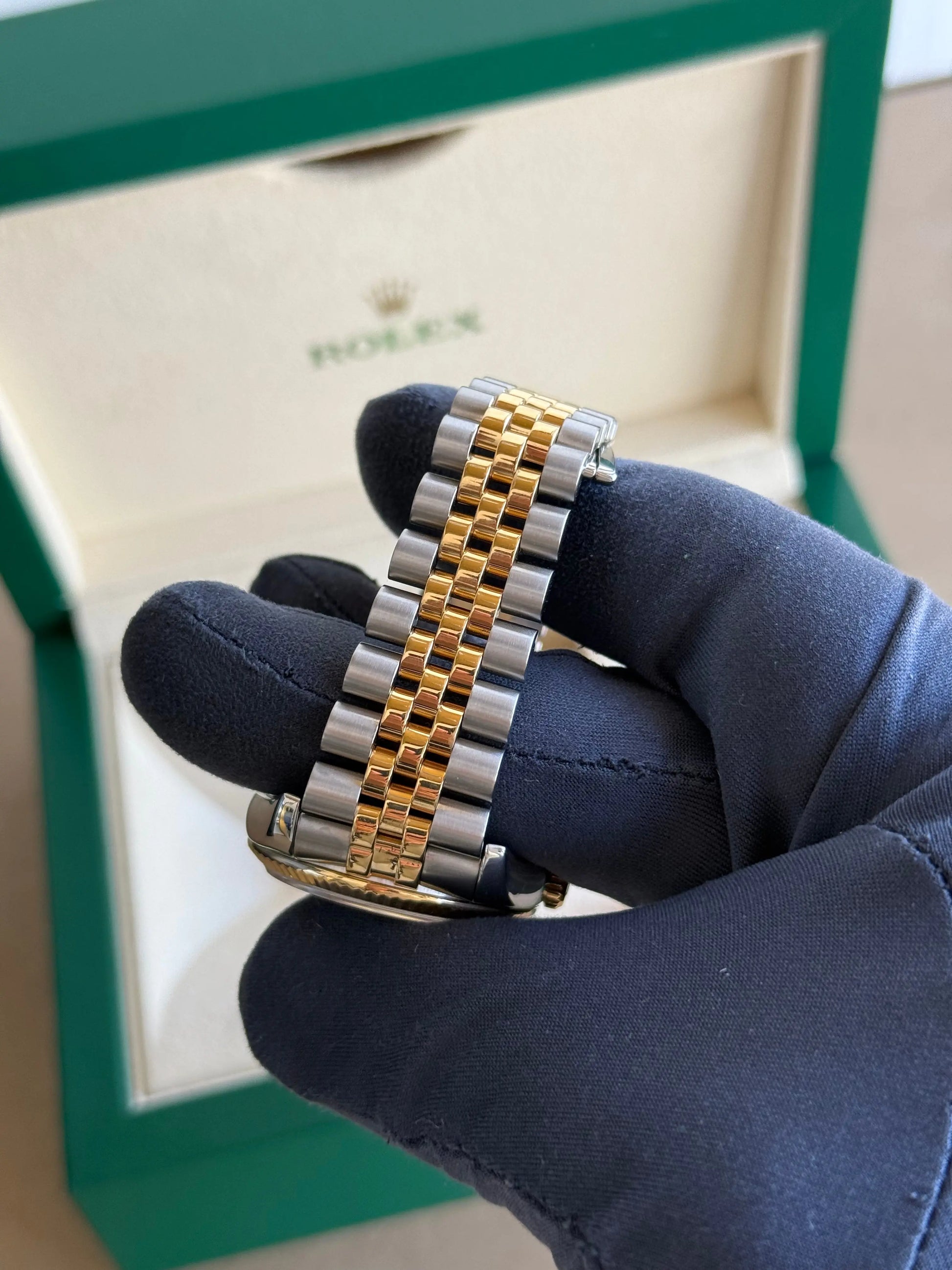 2007 Rolex Datejust 36 Champagne Dial 116233  / Two Tone Yellow Gold Gold / Box & Papers - Just Watch It Pty Ltd