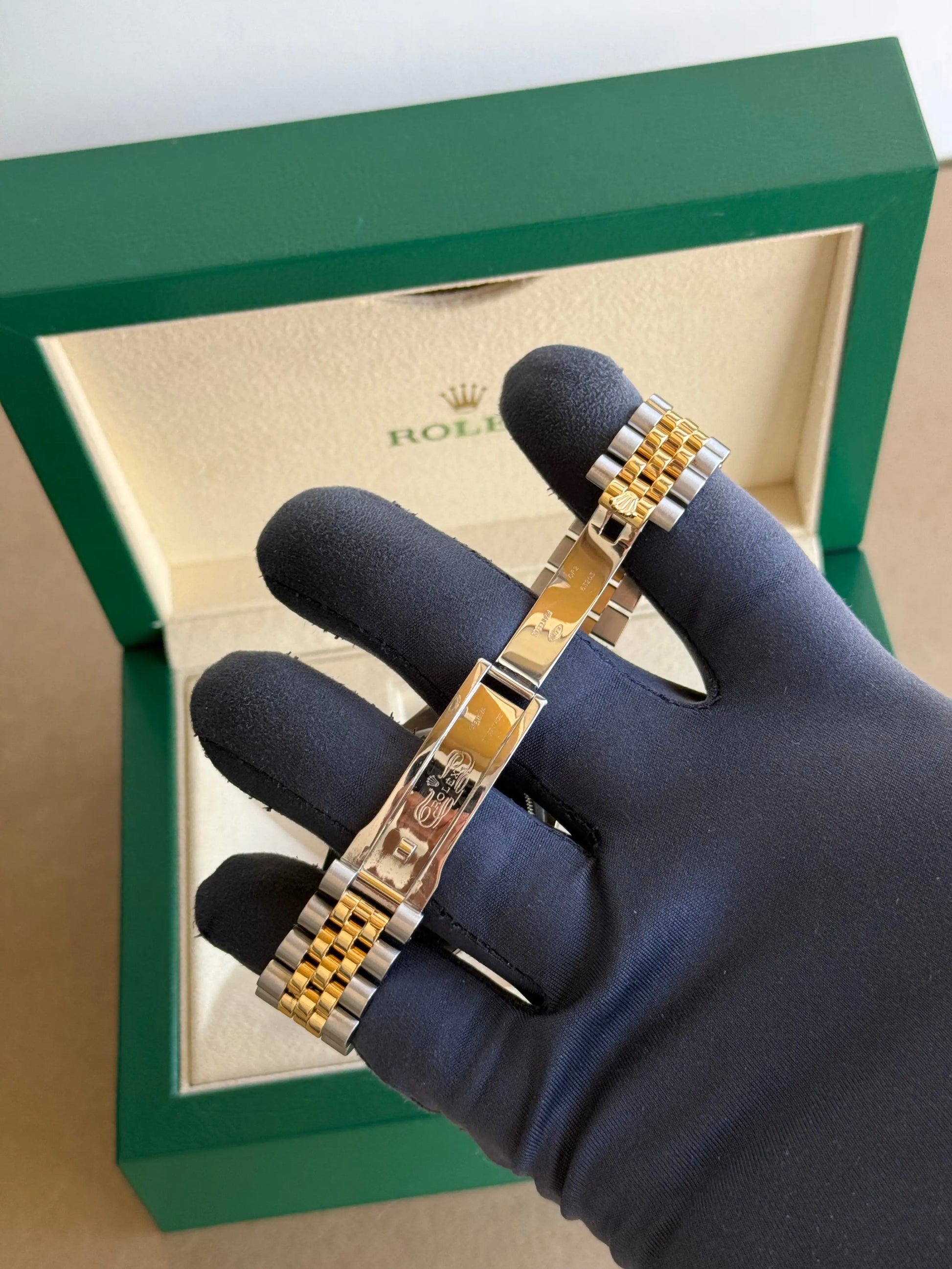 2007 Rolex Datejust 36 Champagne Dial 116233  / Two Tone Yellow Gold Gold / Box & Papers - Just Watch It Pty Ltd