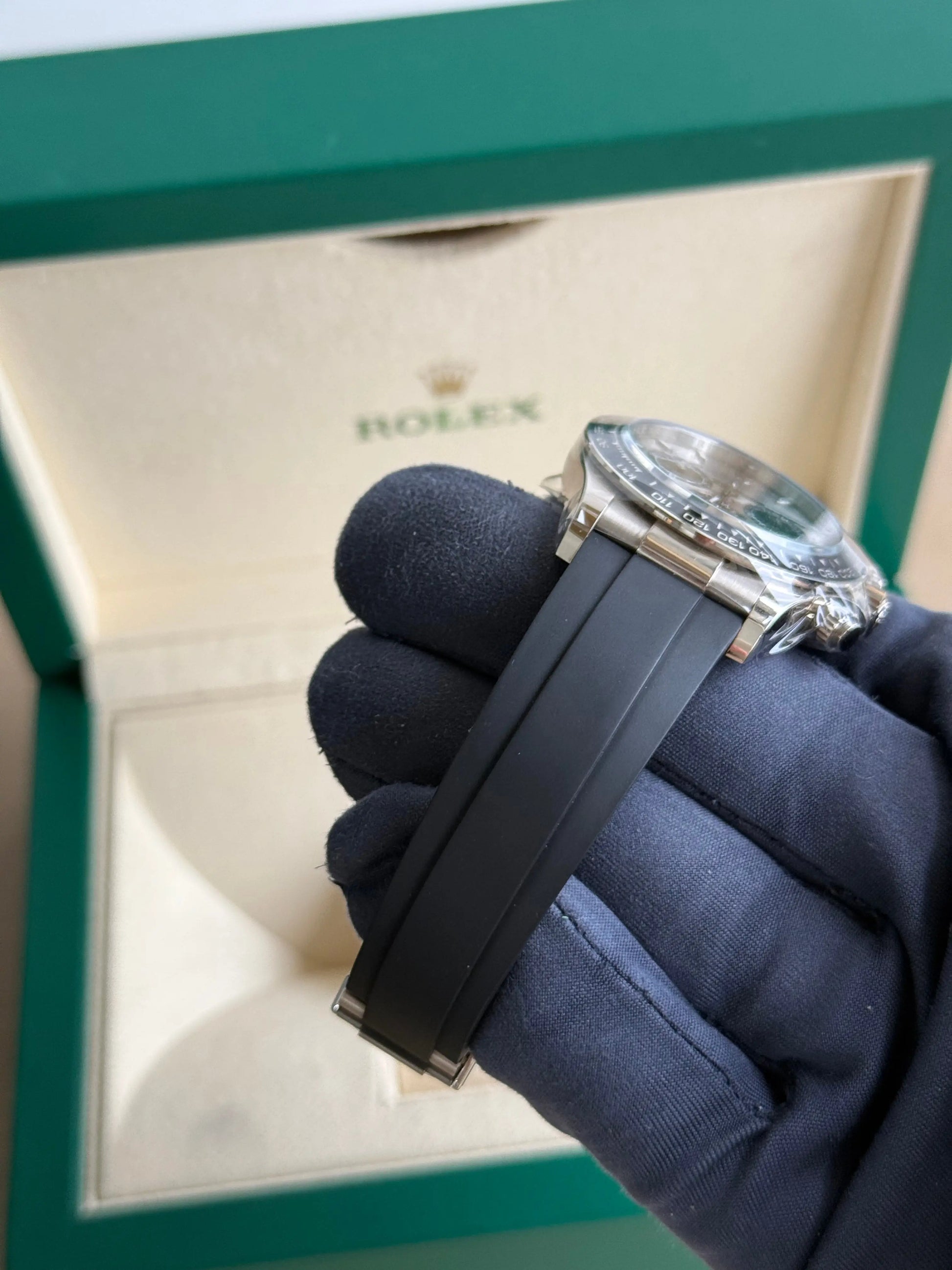 2024 Rolex Daytona Cosmograph 'Ghost' 126519LN / White Gold on Oysterflex / Box & Papers - Just Watch It Pty Ltd