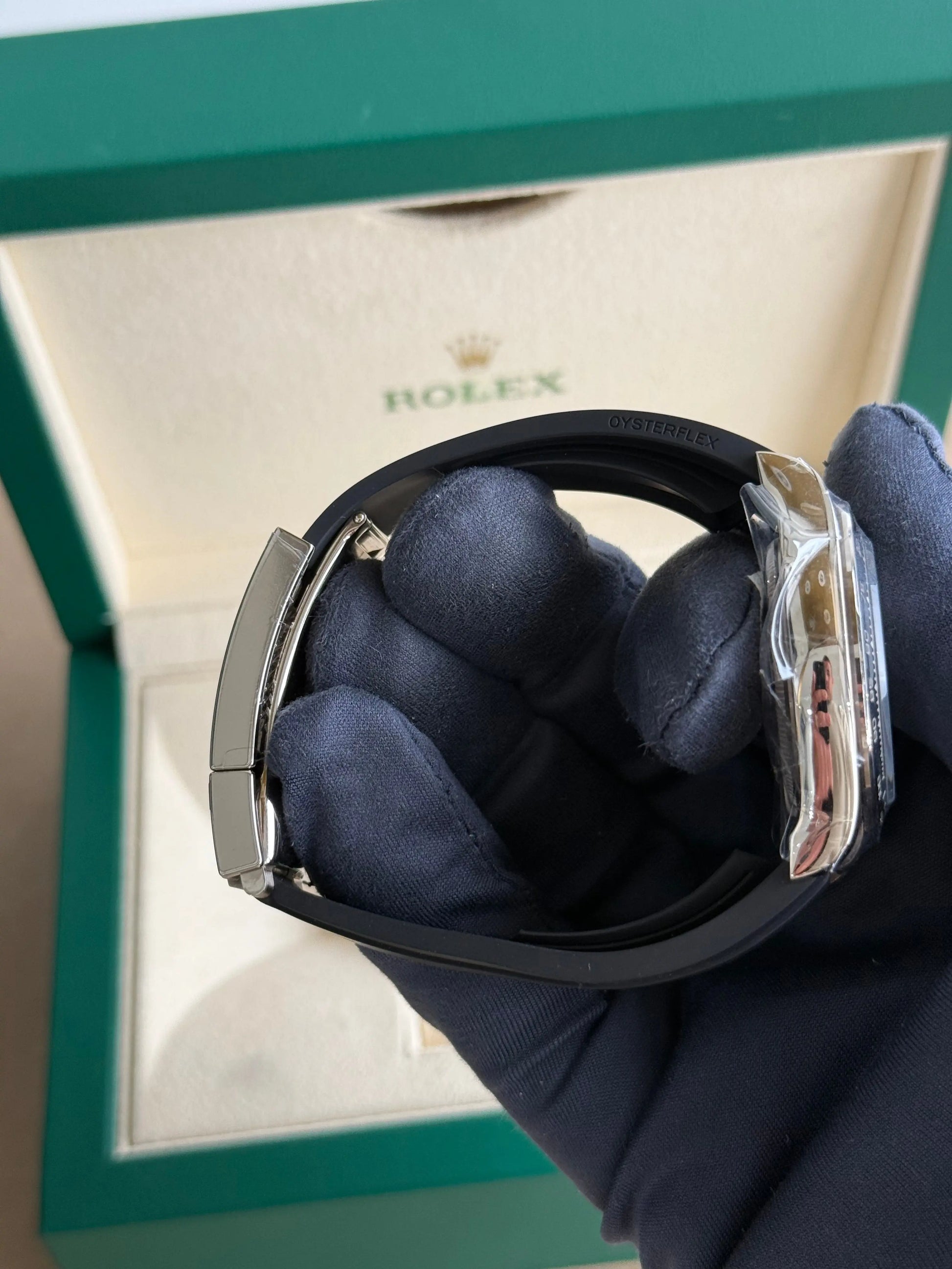 2024 Rolex Daytona Cosmograph 'Ghost' 126519LN / White Gold on Oysterflex / Box & Papers - Just Watch It Pty Ltd