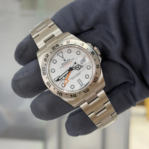 2019 Rolex Explorer II Polar White 216570 / Mint Condition / Box & Papers - Just Watch It Pty Ltd