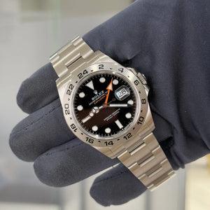 2024 Rolex Explorer II Black Dial 226570 / Stainless Steel / Brand New & Unworn - Just Watch It Pty Ltd