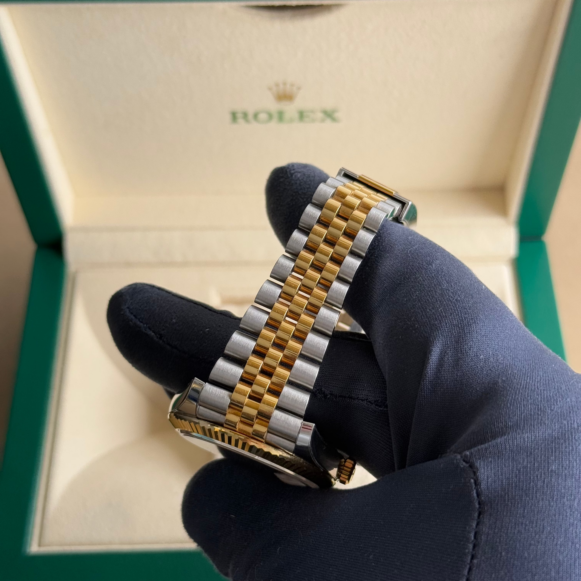 2023 Rolex Datejust 41 Wimbledon 126333 / Two Tone Yellow Gold / Jubilee Bracelet / Like New - Just Watch It Pty Ltd