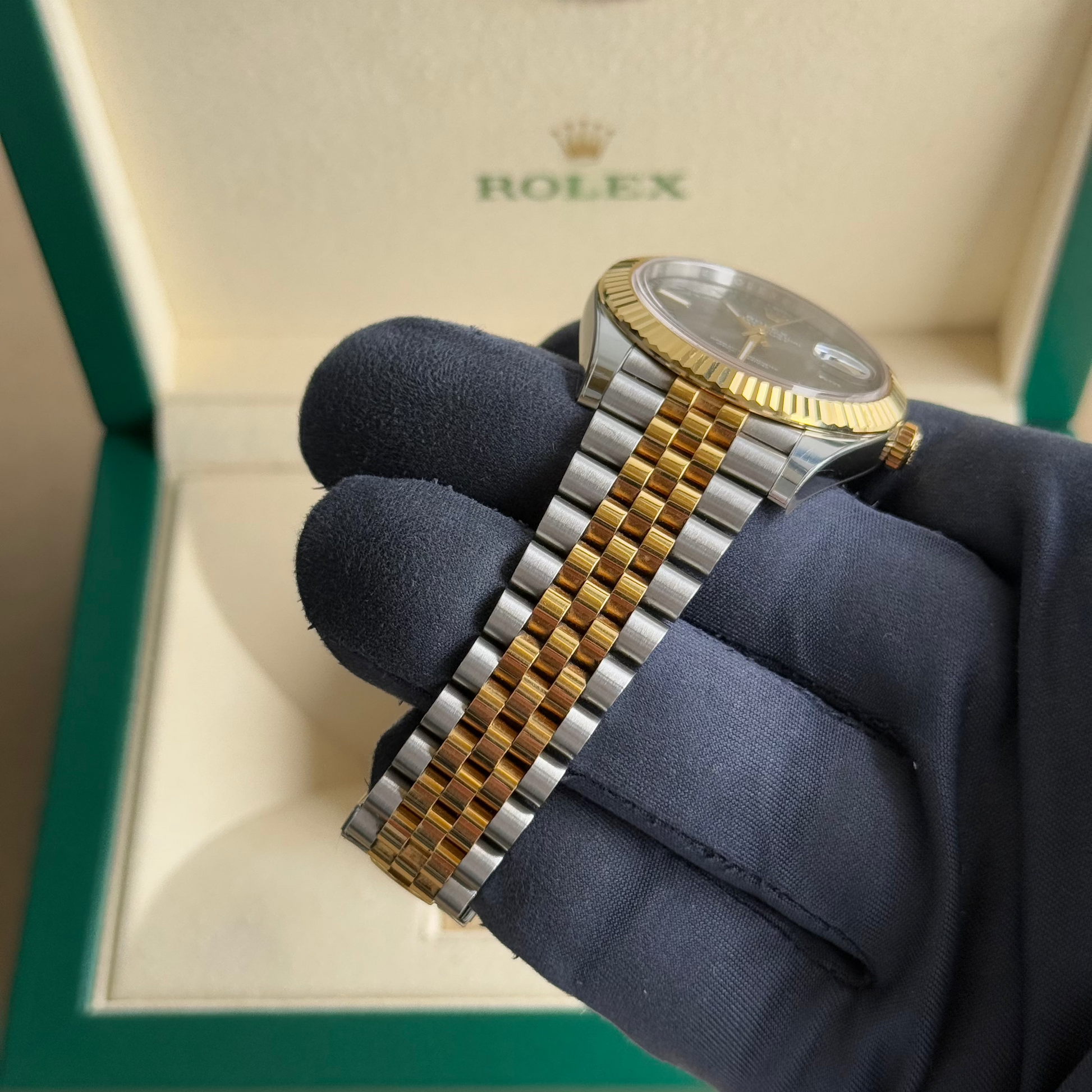 2023 Rolex Datejust 41 Wimbledon 126333 / Two Tone Yellow Gold / Jubilee Bracelet / Like New - Just Watch It Pty Ltd