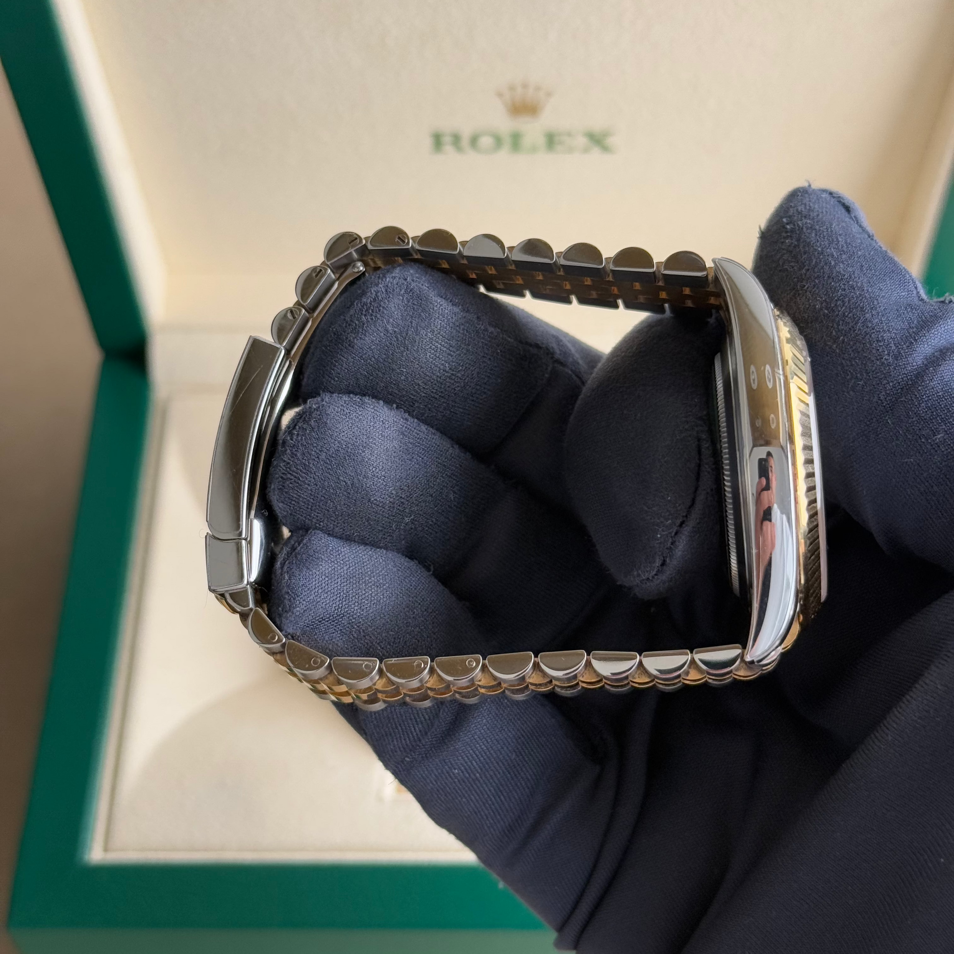 2023 Rolex Datejust 41 Wimbledon 126333 / Two Tone Yellow Gold / Jubilee Bracelet / Like New - Just Watch It Pty Ltd