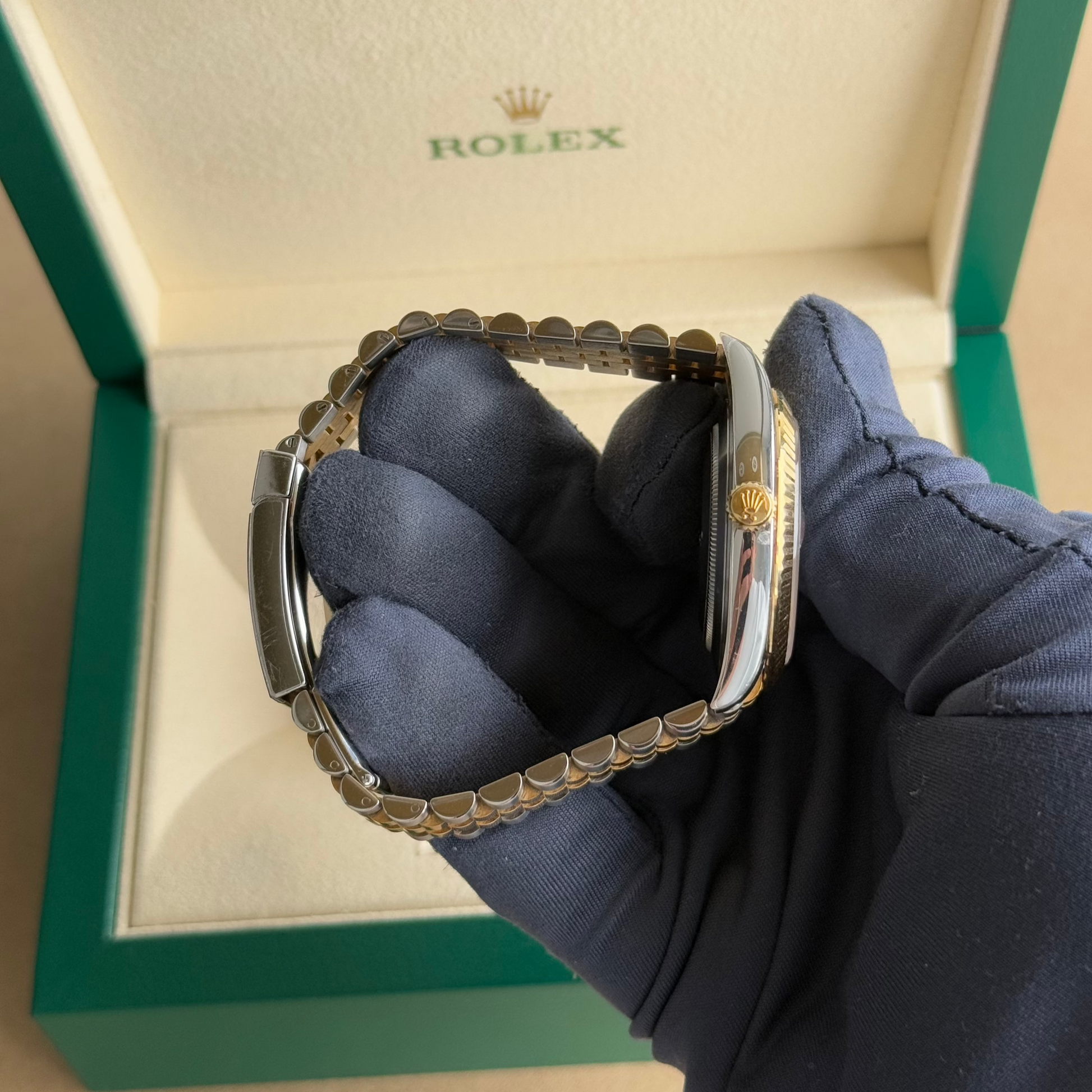 2023 Rolex Datejust 41 Wimbledon 126333 / Two Tone Yellow Gold / Jubilee Bracelet / Like New - Just Watch It Pty Ltd