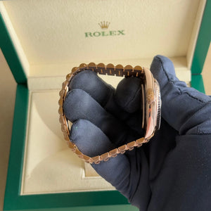 2023 Rolex Day Date 40 Olive Dial 228235 / Rose Gold / Like New / Box & Papers - Just Watch It Pty Ltd