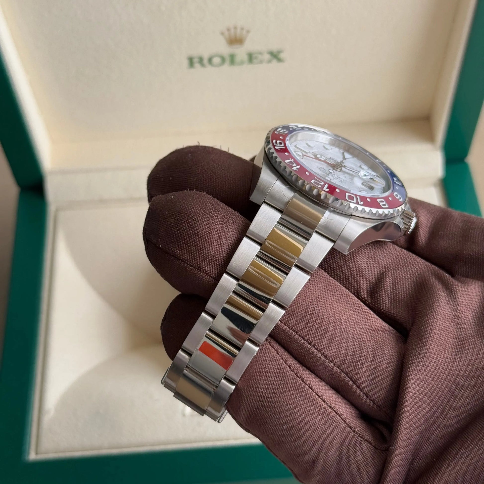 2025 Rolex GMT Master II Pepsi Meteorite 126719BLRO White Gold