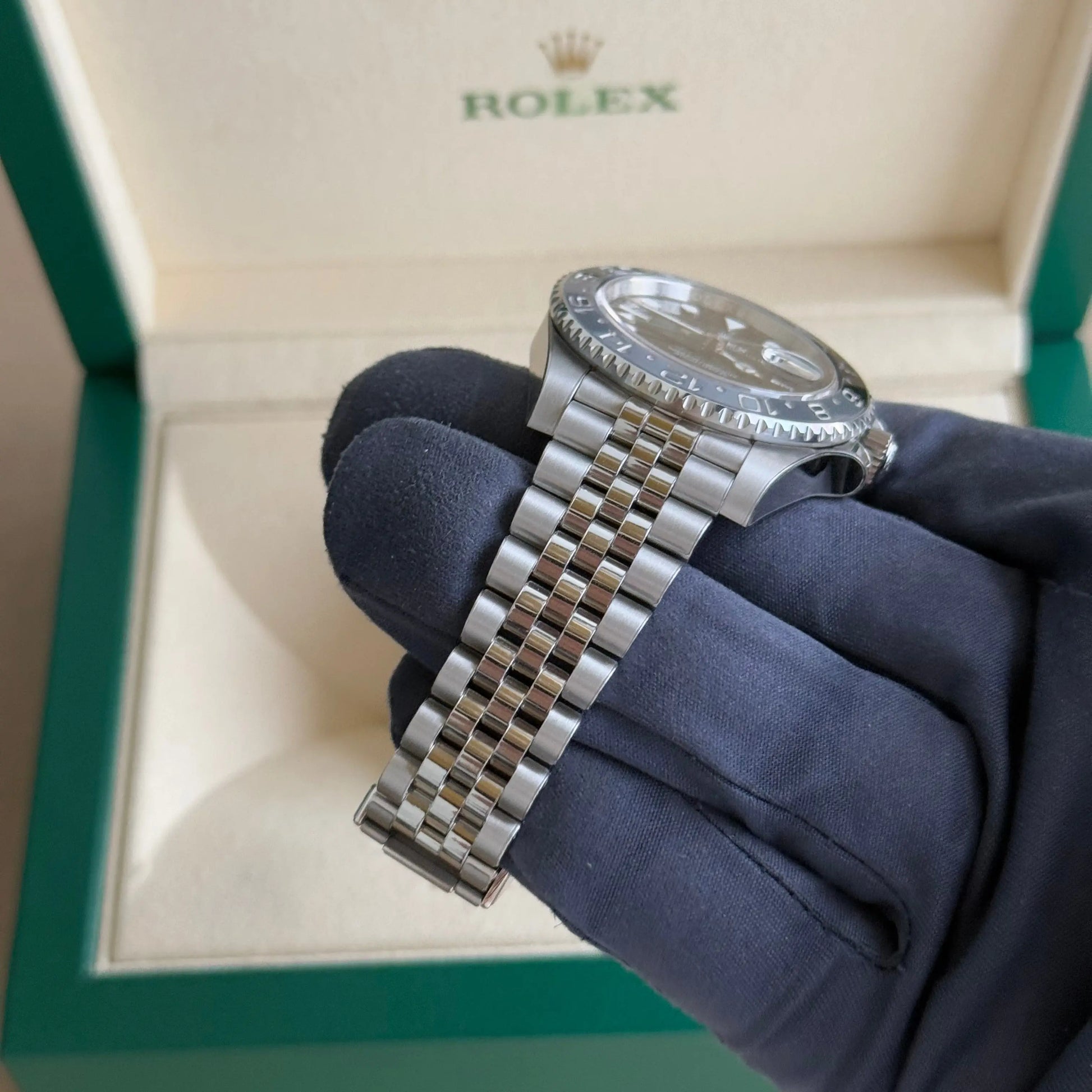 2025 Rolex GMT Master II Bruce Wayne 126710GRNR / Steel / Jubilee Band / Box & Papers - Justwatchit