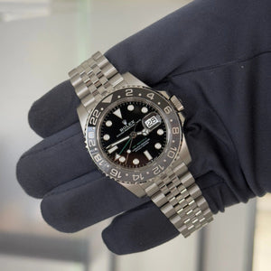 2025 Rolex GMT Master II Bruce Wayne 126710GRNR / Steel / Jubilee Band / Box & Papers - Justwatchit