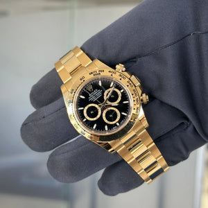 2025 Rolex Daytona Cosmograph Black Dial 126508 / Yellow Gold / Box & Papers - Just Watch It Pty Ltd